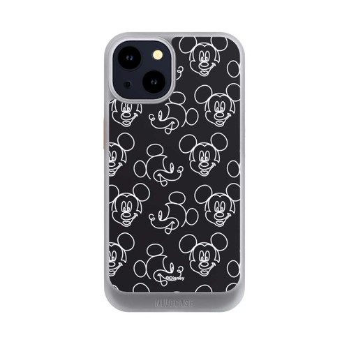 Apple iPhone 14 NIVOcore Disney Mickey Muster Schwarz