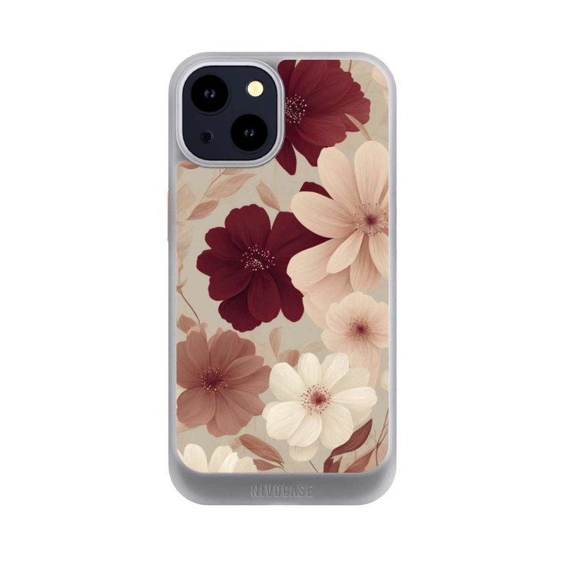 iPhone 14 NIVOcore Romantic Flowers Beige with AI