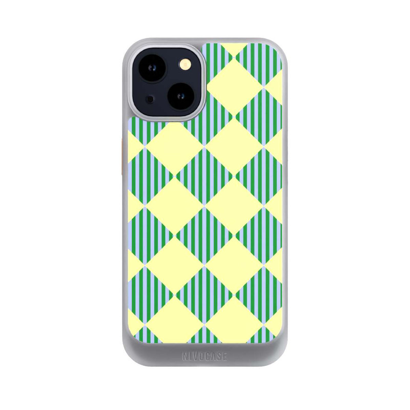 iPhone 14 NIVOcore Rauten Muster Gelb