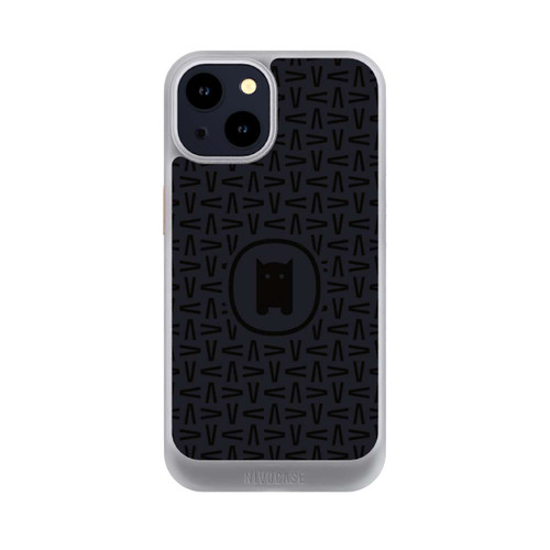 Apple iPhone 14 NIVOcore Nivocase Muster Schwarz Grau