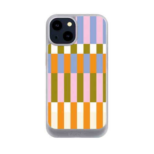 Apple iPhone 14 NIVOcore Thème à Carreaux Colorés et Audacieux
