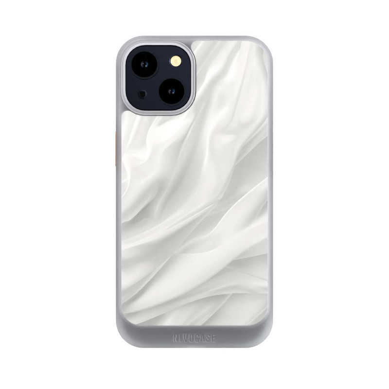 iPhone 14 NIVOcore Texture Lisse Satinée Blanche avec IA