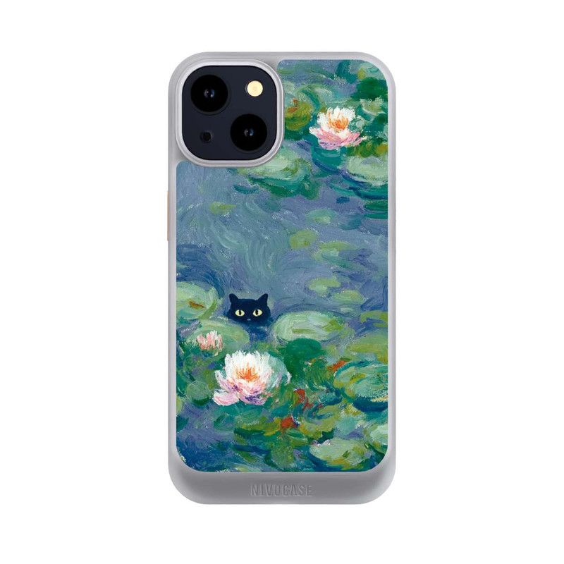 iPhone 14 NIVOcore Katze im Teich Gemälde Impressionismus