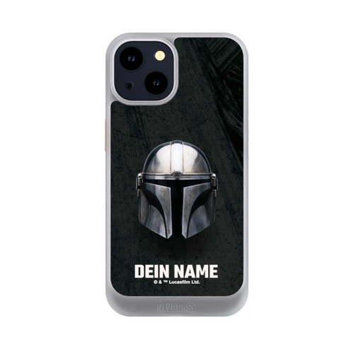 Apple iPhone 14 NIVOcore Star Wars Mandalorian Black Helmet Personalisierbar