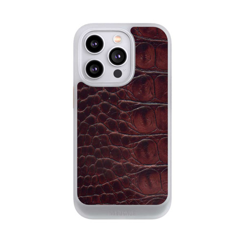 Apple iPhone 14 Pro NIVOcore Cuir de Crocodile