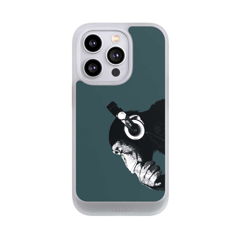 iPhone 14 Pro NIVOcore Denkender Affe Blau