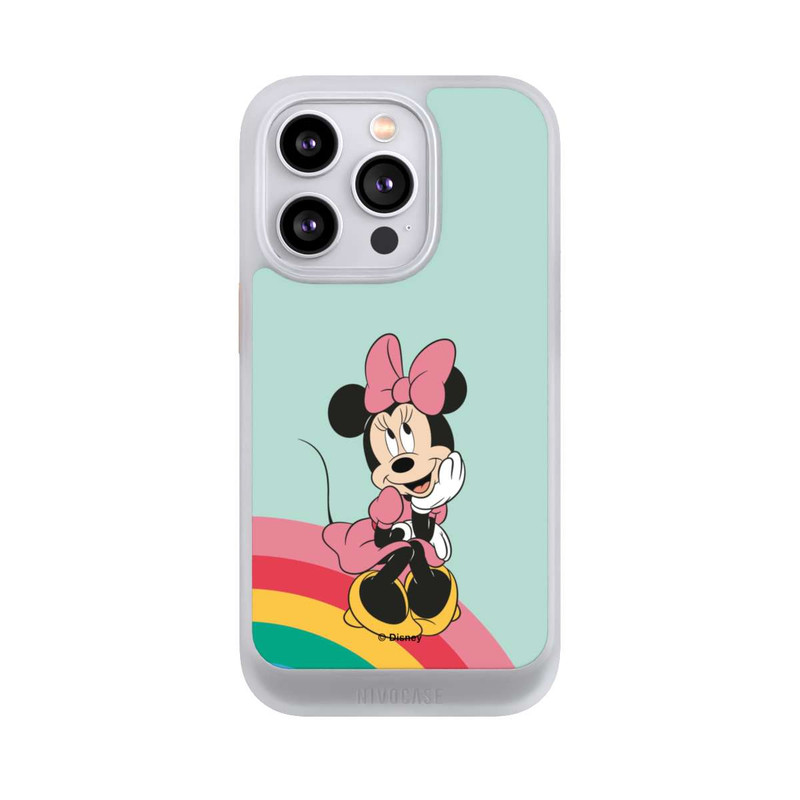 iPhone 14 Pro NIVOcore Minnie Regenbogen Portrait