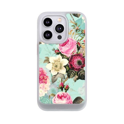 Apple iPhone 14 Pro NIVOcore Turquoise Wallpaper Roses