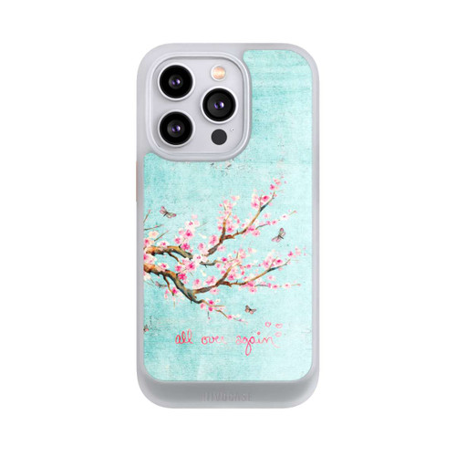 Apple iPhone 14 Pro NIVOcore Motif d'arbre en fleurs de cerisier bleu