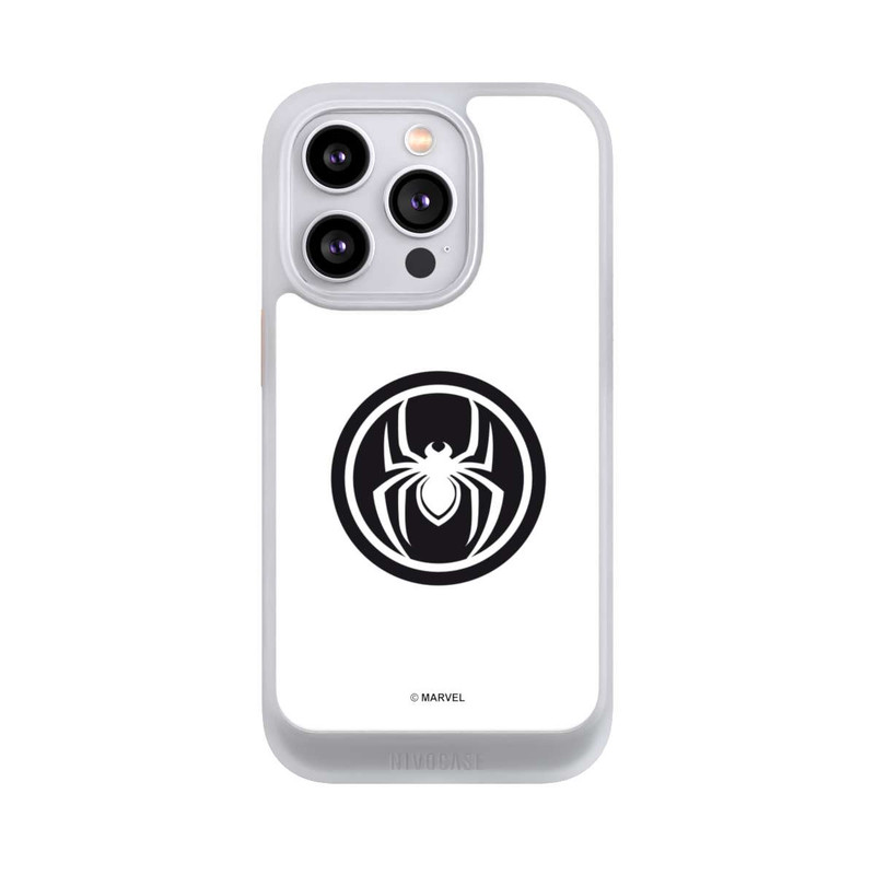 iPhone 14 Pro NIVOcore Spider-Man Spider Logo White