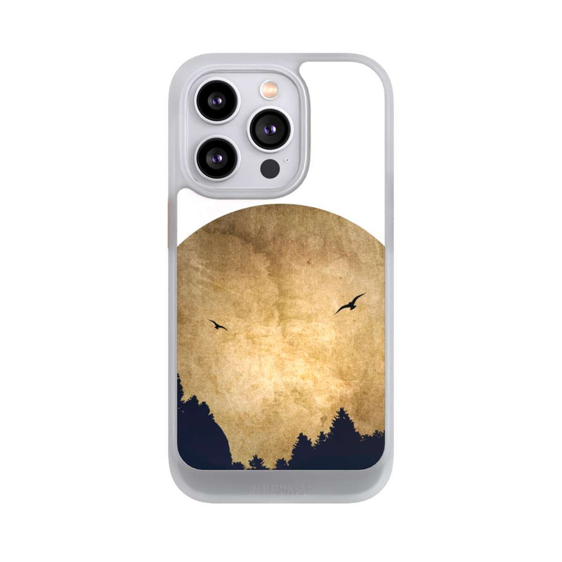iPhone 14 Pro NIVOcore Zwei Vögel vor Mond