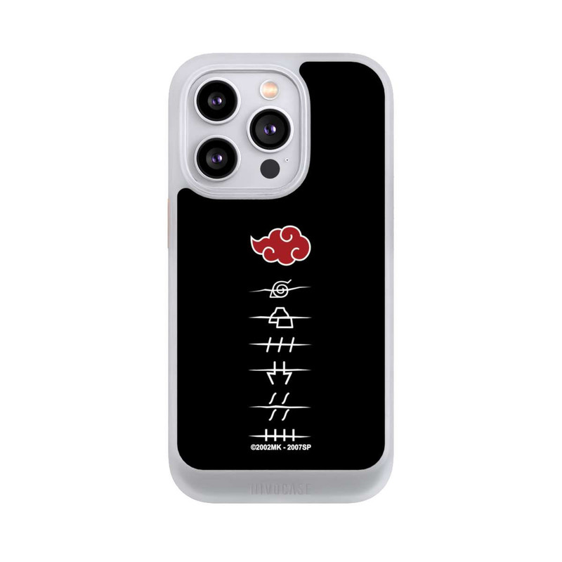 iPhone 14 Pro NIVOcore Akatsuki Mitgliedssymbole Schwarz