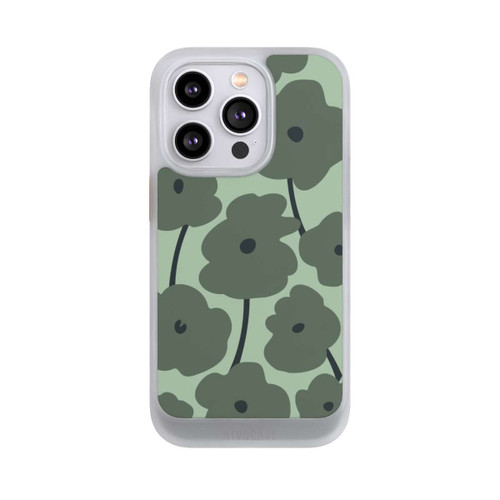 Apple iPhone 14 Pro NIVOcore Fleurs Minimalistes Vertes