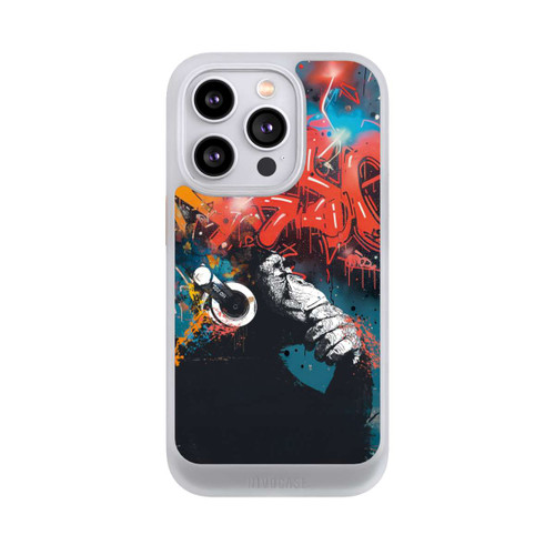 Apple iPhone 14 Pro NIVOcore Affe Stereo Kopfhörer Graffiti Street Art
