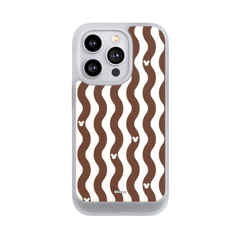 iPhone 14 Pro NIVOcore Micky Muster Braune Wellen