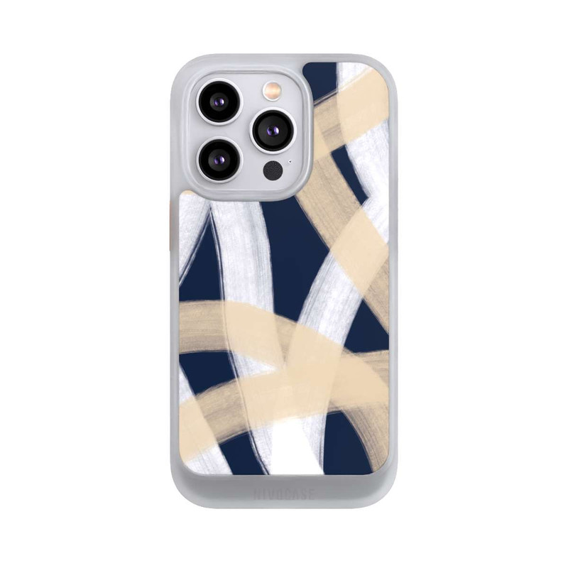 iPhone 14 Pro NIVOcore Laced Up Beije Blue