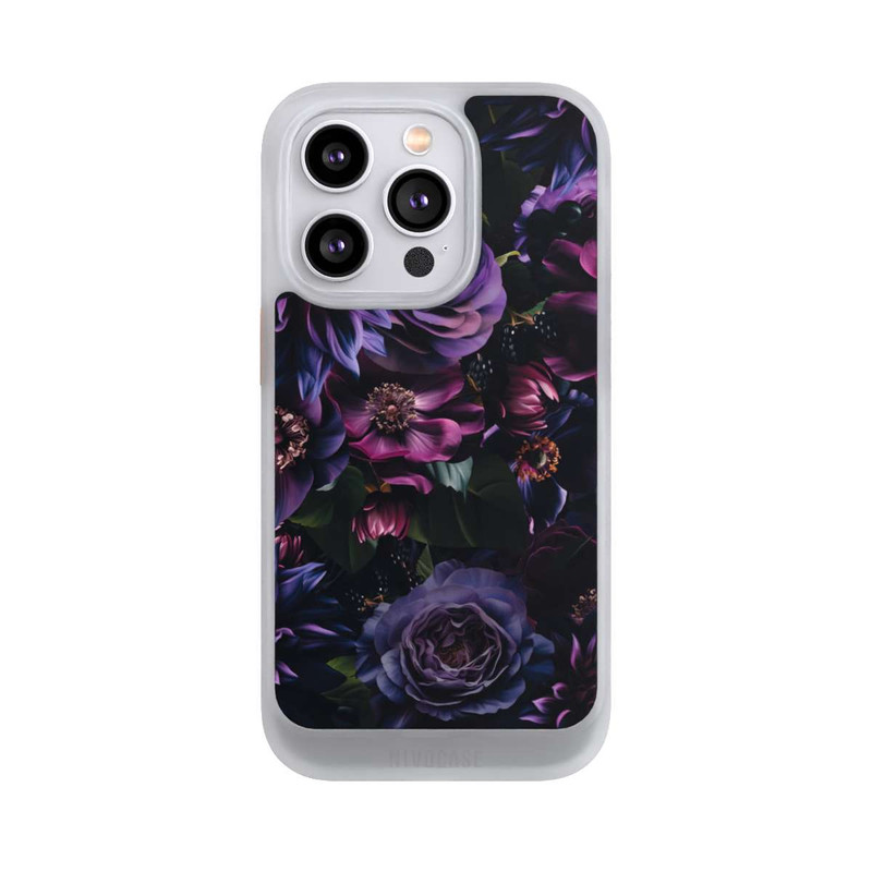 iPhone 14 Pro NIVOcore Dunkle Lila Blüten 