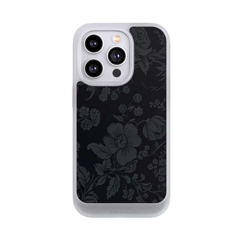 iPhone 14 Pro NIVOcore Fleur Foncée Look Vintage