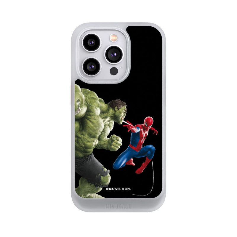 iPhone 14 Pro NIVOcore Spider-Man und Hulk