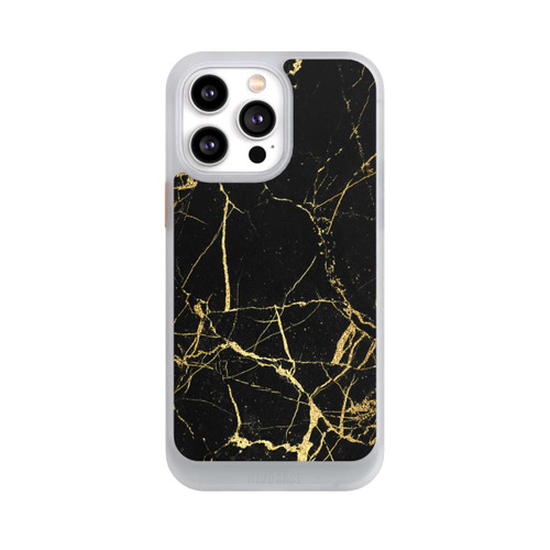 Apple iPhone 14 Pro Max NIVOcore Schwarzgoldener Marmor-Look