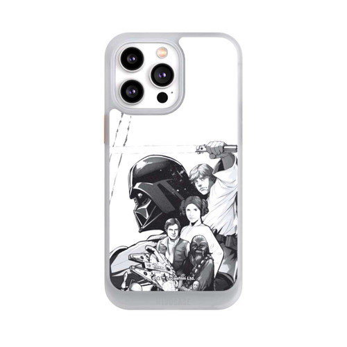 Apple iPhone 14 Pro Max NIVOcore StarWars Charaktere - Schwarz-Weiß