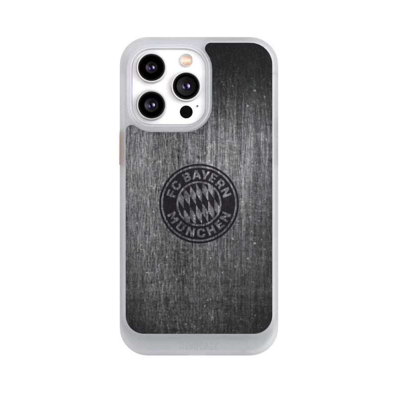 iPhone 14 Pro Max NIVOcore Metalllook FCB Logo einfarbig