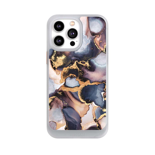 Apple iPhone 14 Pro Max NIVOcore Verträumte Tinte Grau-Golddruck