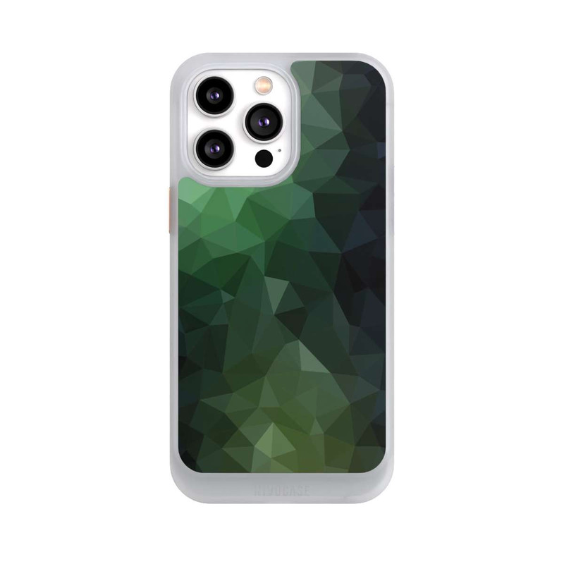 iPhone 14 Pro Max NIVOcore Polygonal Mosaic Green