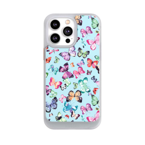 Apple iPhone 14 Pro Max NIVOcore Schmetterlinge rosa orange blau