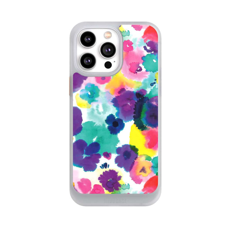 iPhone 14 Pro Max NIVOcore Aquarellblumen abstrakt
