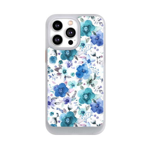 Apple iPhone 14 Pro Max NIVOcore Winterblumensträuße Blau