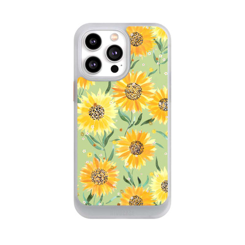 Apple iPhone 14 Pro Max NIVOcore Sonnenblumen grün