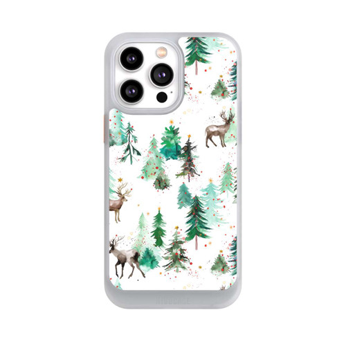 Apple iPhone 14 Pro Max NIVOcore Hirsche und Winterweihnachtsbäume
