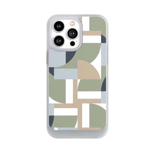 Apple iPhone 14 Pro Max NIVOcore Futuristische Bauhaus Polygone Beige