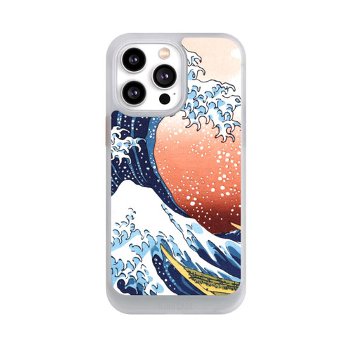 Apple iPhone 14 Pro Max NIVOcore La Grande Vague de Kanagawa Rouge