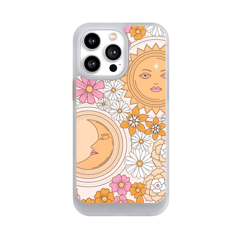 iPhone 14 Pro Max NIVOcore Mond-Sonne-Blumen