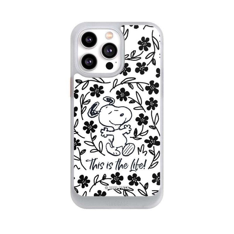 iPhone 14 Pro Max NIVOcore Snoopy schwarz und weiß This Is The Life