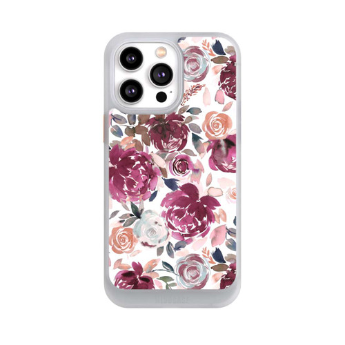 Apple iPhone 14 Pro Max NIVOcore Herbstpfingstrosen und Rosen in Rosa