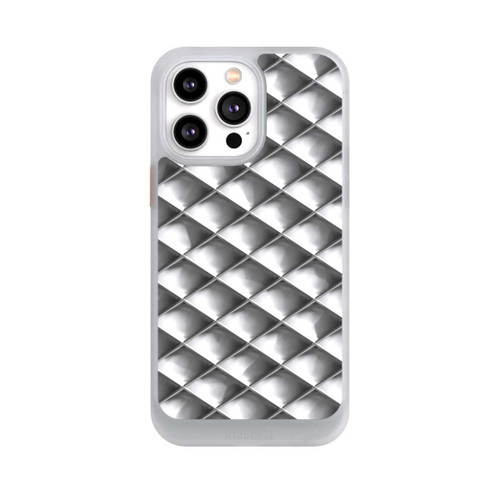Apple iPhone 14 Pro Max NIVOcore Glamour Silver Squares
