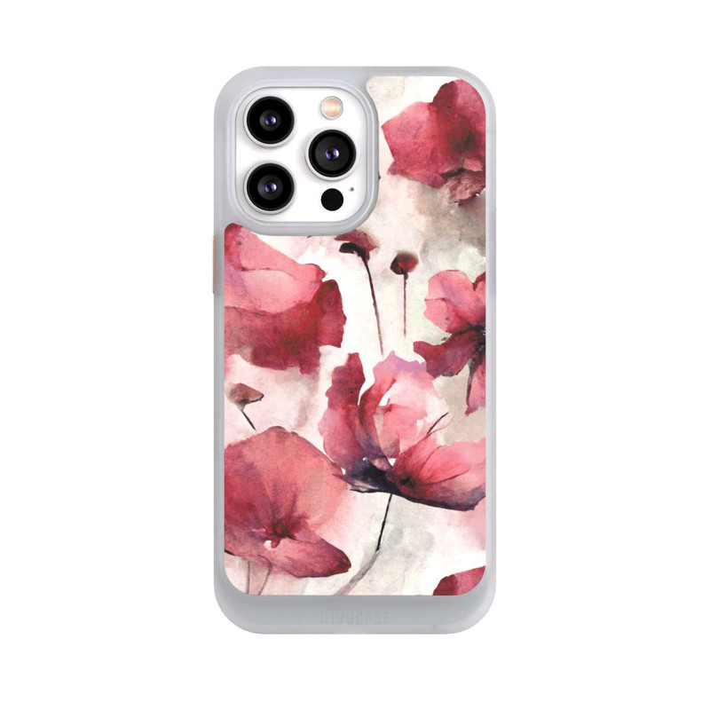 iPhone 14 Pro Max NIVOcore Wilde Mohnblumen Aquarell mit KI