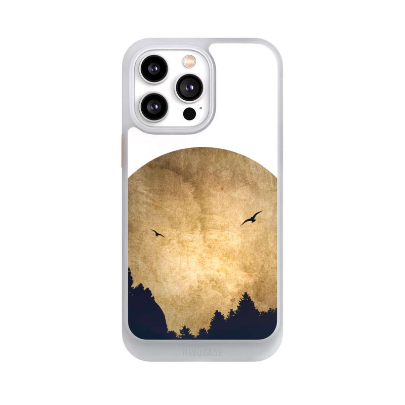 iPhone 14 Pro Max NIVOcore Zwei Vögel vor Mond