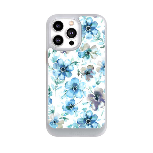 Apple iPhone 14 Pro Max NIVOcore Blaues Blumenmuster Trendy