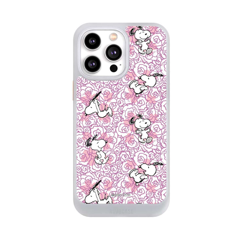 iPhone 14 Pro Max NIVOcore Peanuts Pink Roses Pattern