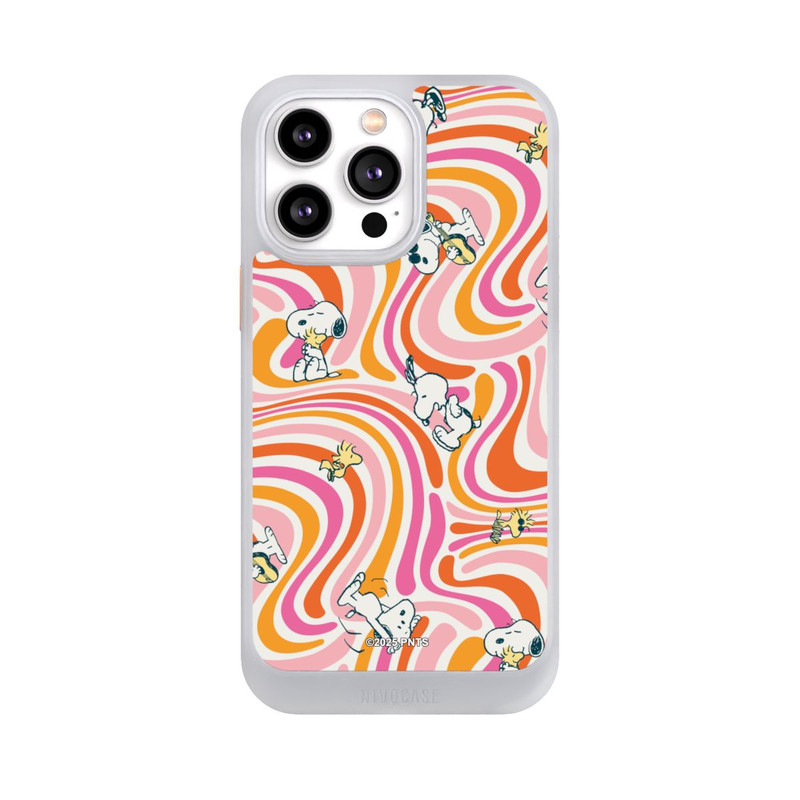 iPhone 14 Pro Max NIVOcore Peanuts Hippie Pattern Orange