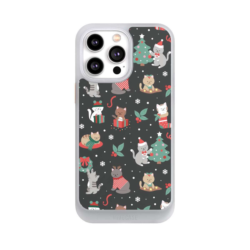 iPhone 14 Pro Max NIVOcore Weihnachtliche Kätzchen