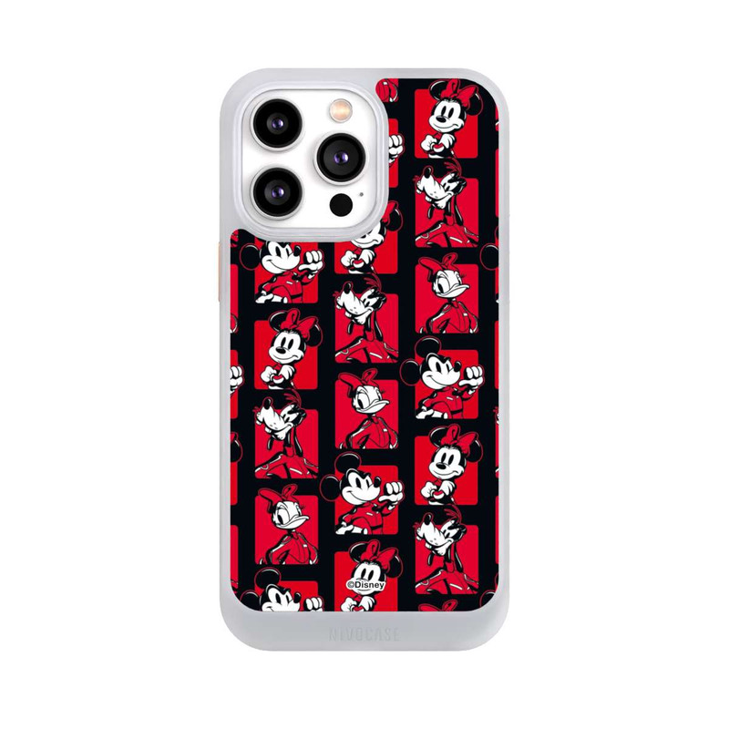 iPhone 14 Pro Max NIVOcore Micky Maus Racing Muster Rot