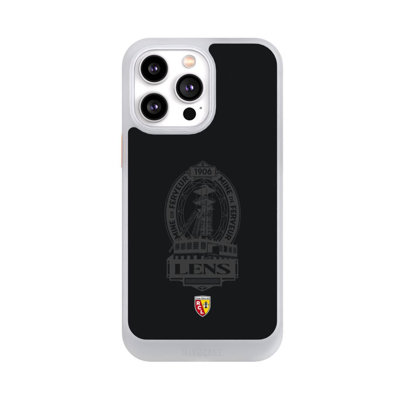 iPhone 14 Pro Max NIVOcore RC Lens Mine de Ferveur Emblème noir