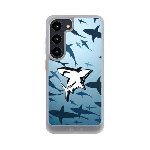 Samsung Galaxy S23 NIVOcore Haie Muster Blau
