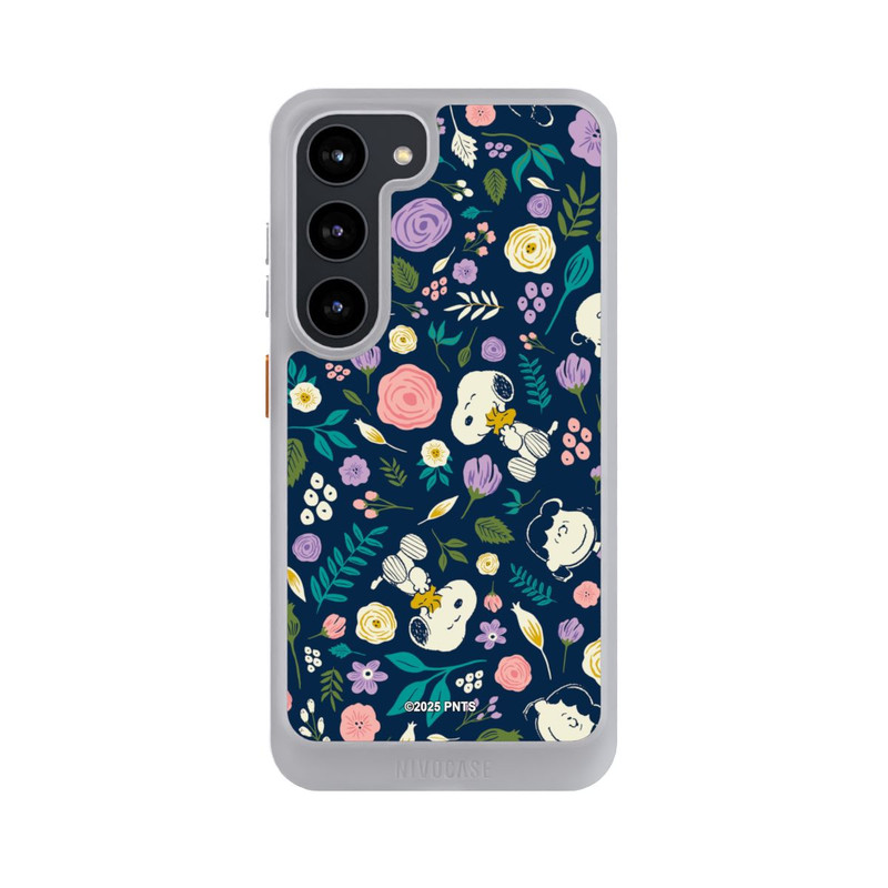 Galaxy S23 NIVOcore Peanuts Dark Flower Pattern