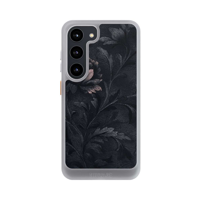 Galaxy S23 NIVOcore Dunkles Blumenmuster Vintage